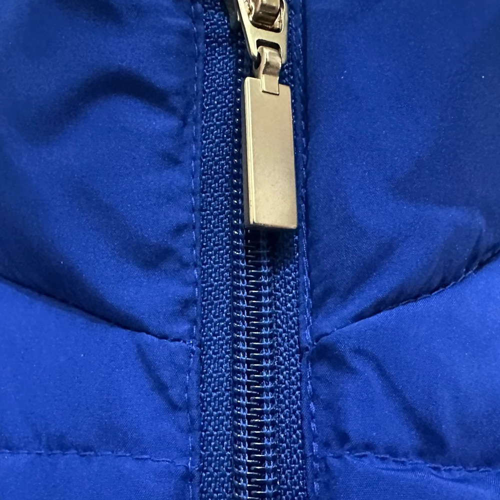 058 Charter Club | NWOT Royal Blue Quilted Zip-Front Puffer Vest (Size S/M) - Picture 6 of 12